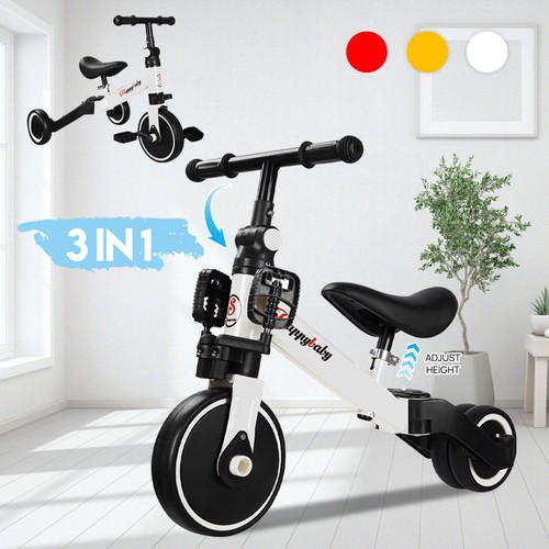 3in1 Toddler Kid Ride on Toys Baby Balance Bike Kids Scooter Tricycle 1.5-4Years - Picture 4 of 19
