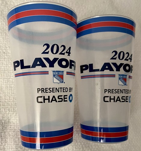 JUEGO DE 2 TAZAS NY RANGERS SGA 2024 STANLEY CUP PLAYOFFS MSG NHL HOCKEY - Imagen 2 de 4