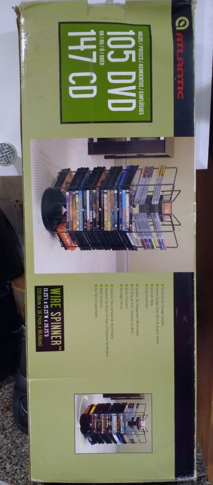 Atlantic 105 DVD & 147 CD Rack