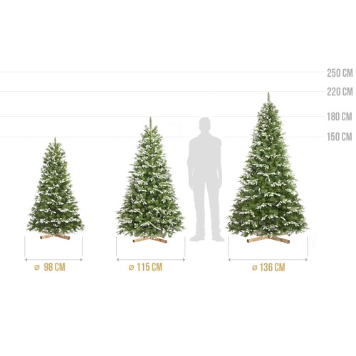 Künstlicher Weihnachtsbaum realistischer Tannenbaum mit Ständer Größe 120-250cm - Bild 26 von 54