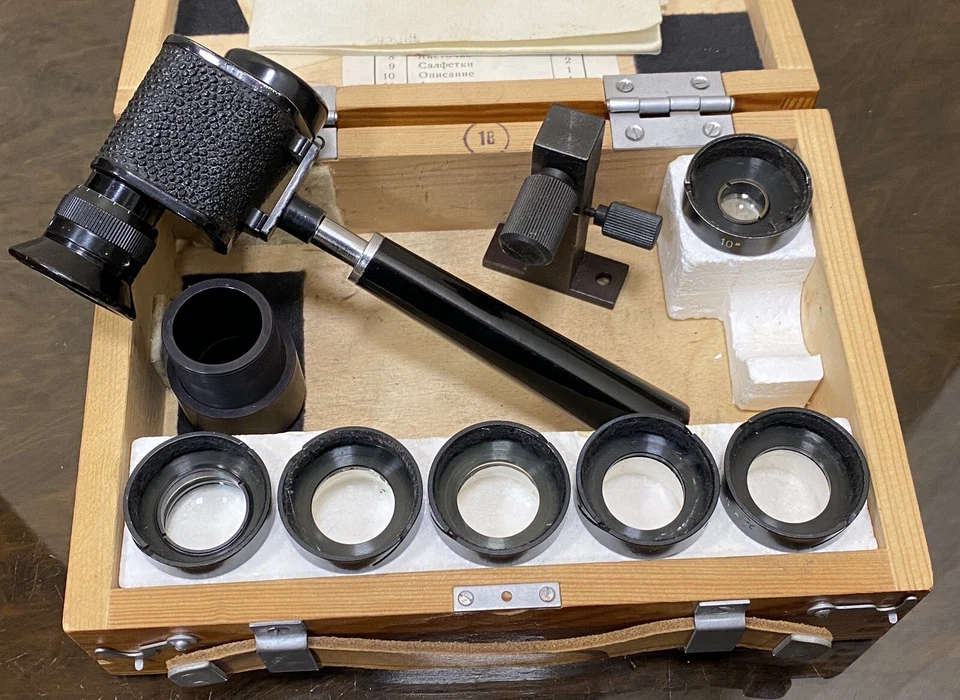 VINTAGE USSR SOVIET MONOCULAR MAGNIFYING GLASSES LPSH-474 (ЛПШ-474), 1975s - Image 4 of 4