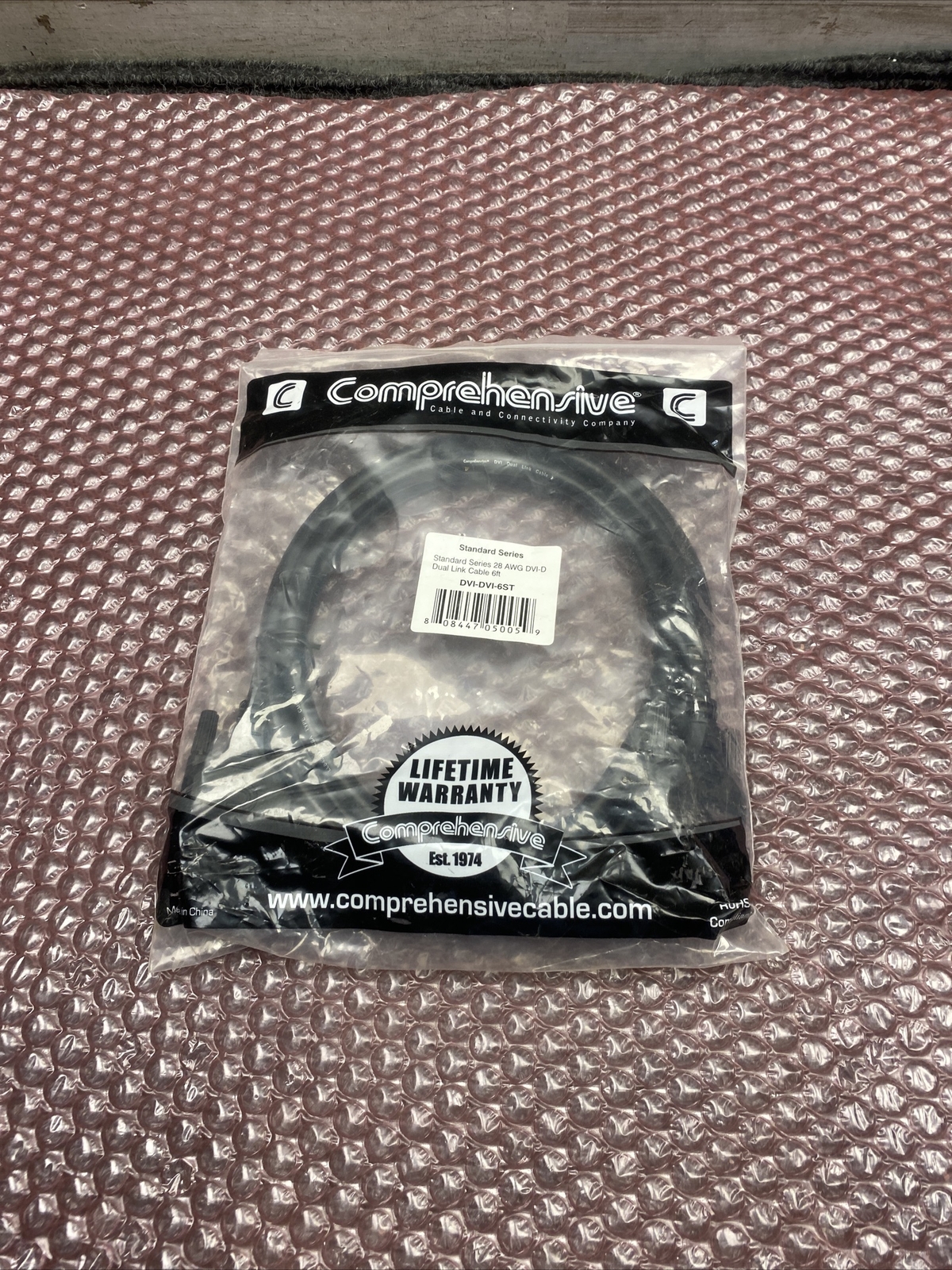 New Comprehensive Standard Series 28 AWG DVI-D Dual Link Cable 6 Feet