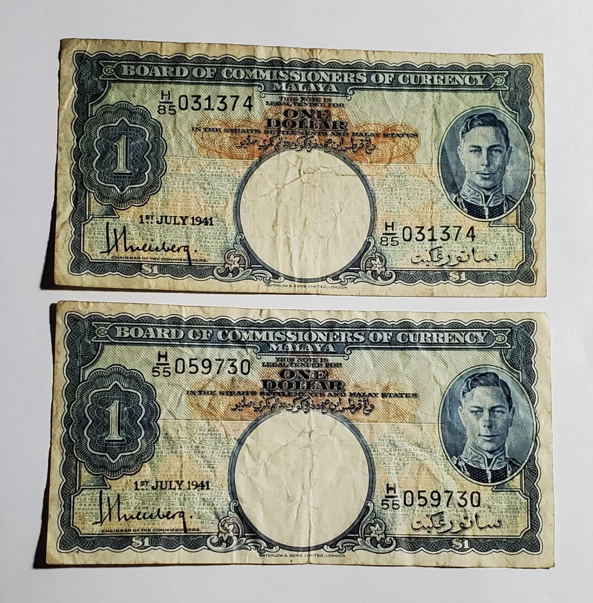 1941 Year Malaysian Paper Money for sale | eBay