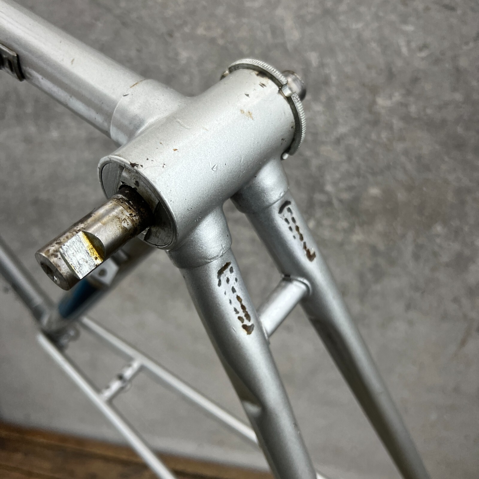 Vintage Raleigh Frame Set 49 cm 19 in Made England Small Lugged Steel