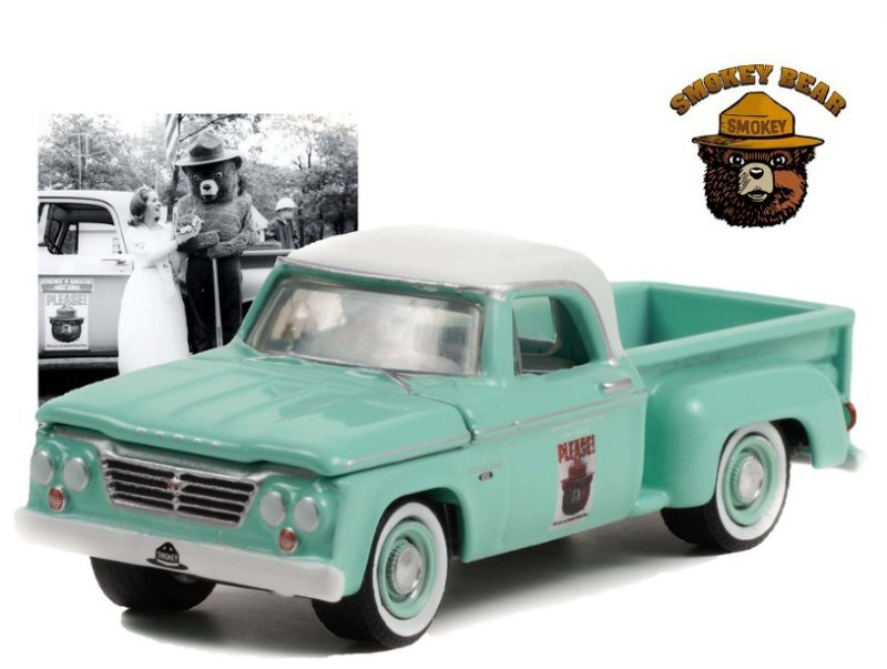Miniatura Picape Dodge D-100 (1965) - Smokey Bear - Série 1 - 1:64 - Foto 6
