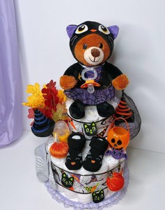 halloween diaper cake