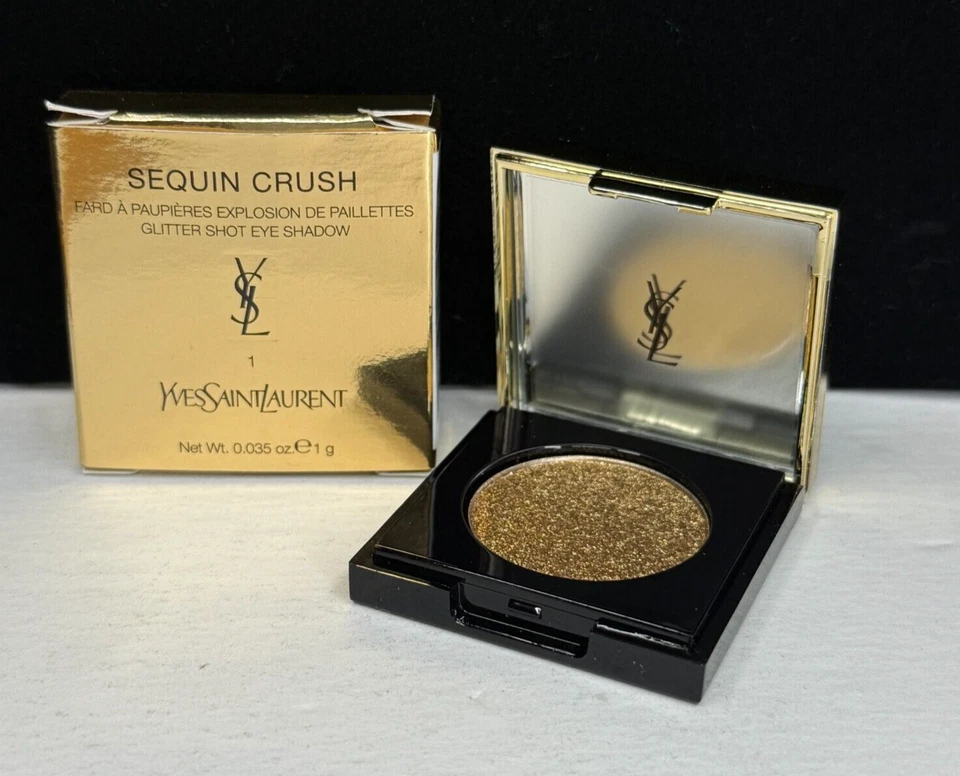 Yves Saint Laurent  Glitter Shot Eye  1 Legendary Gold 0.035 oz 1g NIB - Image 2 of 4