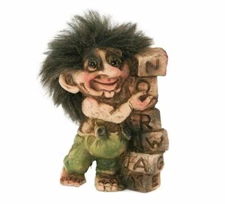 Nyform Norway Troll Stacking Blocks Figure, NEW