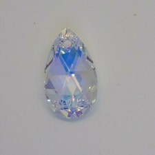 Swarovski Crystal Clear AB Pear 6106 Pendant; 16mm, 22mm, or 28mm; Teardrop