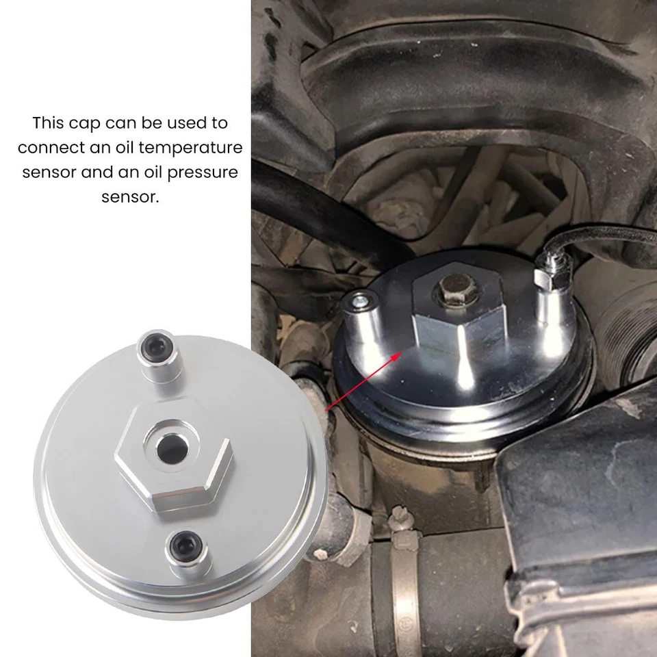 Adapter Cover Cap for Oil Filter Housing Fits BMW 520i 525i E36 325i E46 M3 Foto 2 de 4