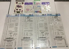 Flowers Spring Scrapbooking Stickers Embellishments Phrases Lilacs Jolee's