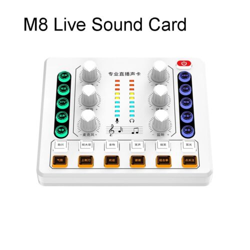 Audio Externe Soundkarte Drahtloser Mixer Spezialeffekte Podcasting Audio - Bild 1 von 9