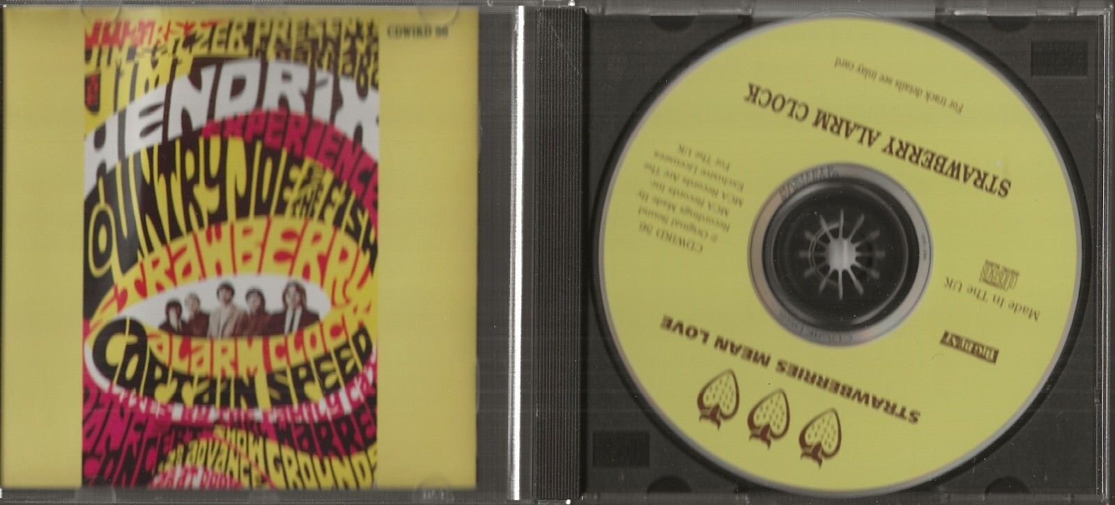 CD STRAWBERRIES MEAN LOVE BY THE STRAWBERRY ALARM CLOCK (1992) BIG DEAL