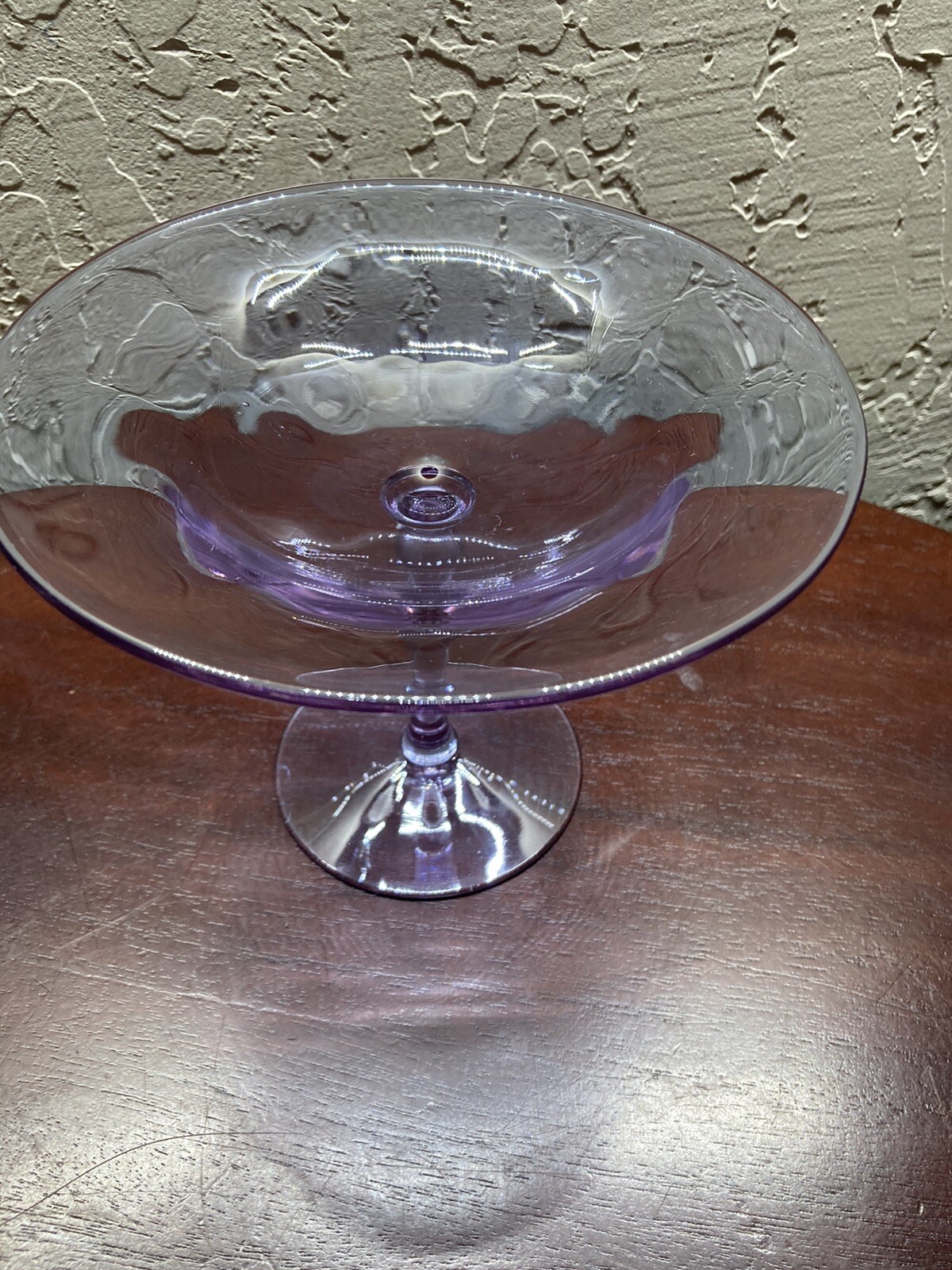fostoria wisteria Compote/bonbon Dish Lavender Color Changing Glass eBay