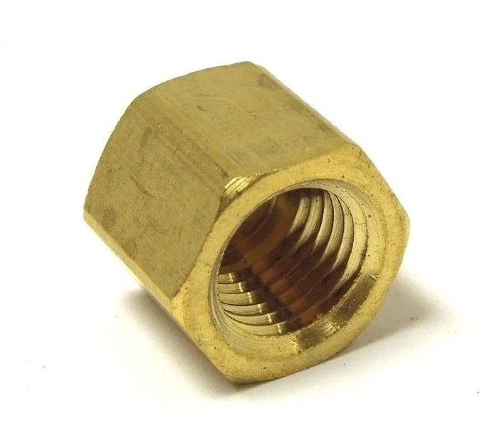 Tapa de tubo hexagonal de latón 1/4" NPT tapa de cilindro de prueba de latón de alta presión 555ER01 Foto 4 de 4