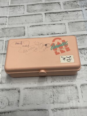 Caboodles of California Peach Makeup Box Organizer Cosmetics Collectible Vintage