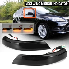Sequential LED Side Mirror Turn Signal Light For Ford Focus MK2 MK3 / Mondeo MK4