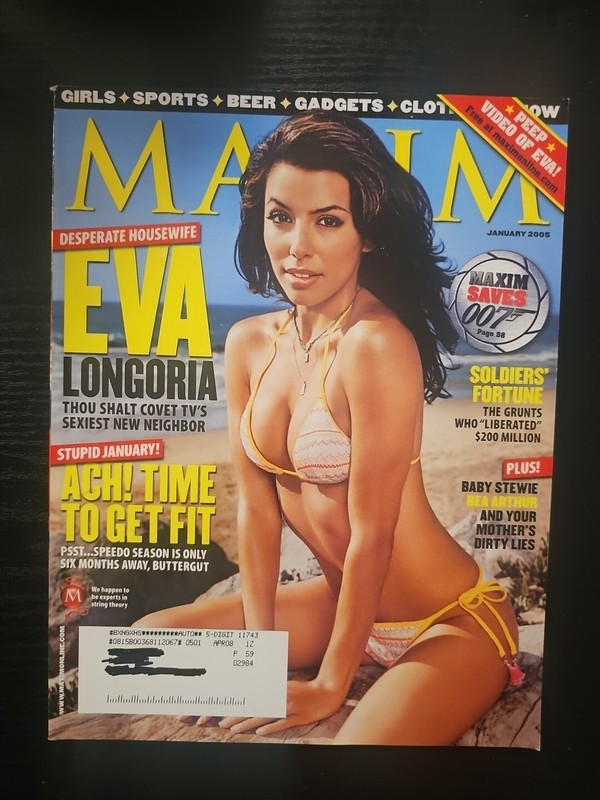 Maxim Magazine #85 January 2005 Eva Longoria 007 Bea Arthur Baby Stewie