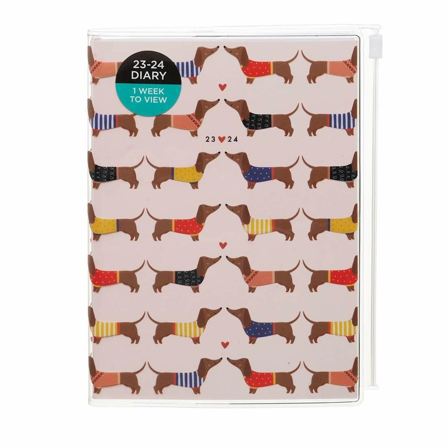 WHSmith A6 2023/2024 Sausage Dog Slipcase Mid Year Diary eBay