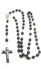 Black Wood Italian Rosary — complete rosary