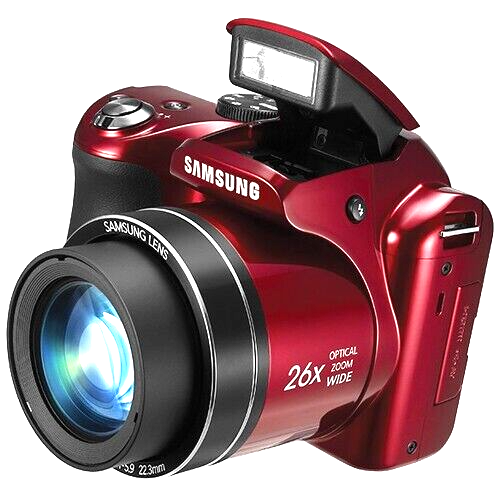 Samsung WB110 20.2 MP Digital Camera with 26.0X Optical Image - Open box - Red - Picture 3 of 5