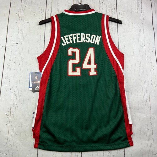 Vintage Milwaukee Bucks Richard Jefferson #24 Large Adidas Jersey Shirt Youth - Picture 7 of 9