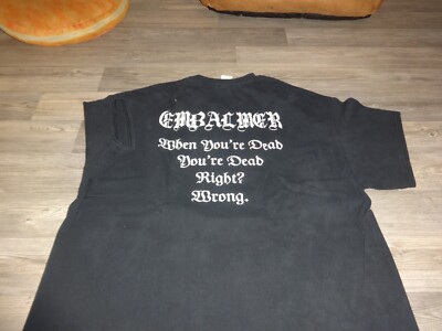 Embalmer Old Rar Vintage Shirt Official Death Metal Mortician Autopsy Gruesome *