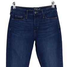 Universal Thread Skinny High Rise Jeans womens size 2 LONG Dark Wash Denim Blue