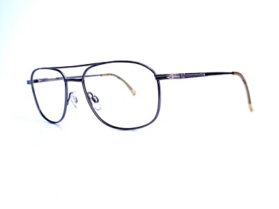 VTG Stetson Aviator Silver Metal Eyeglasses Zyloware 55 16 145 | eBay