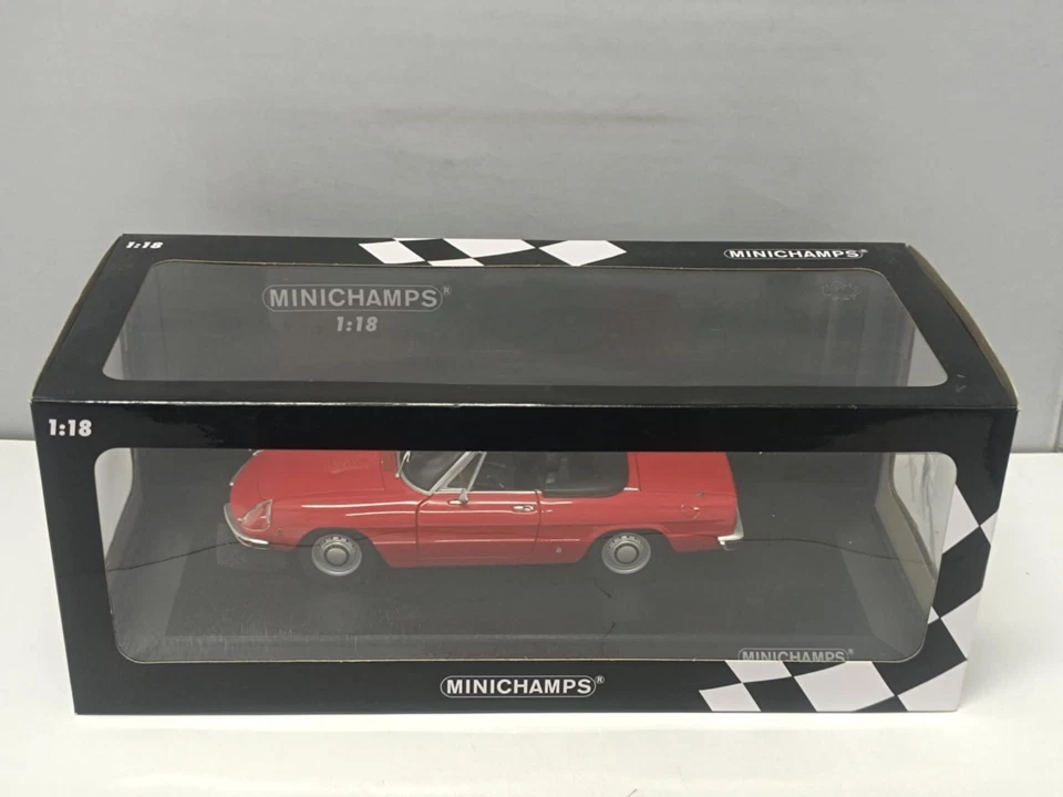 Alfa Romeo Spider 2000 Duetto 1970 Red Rosso Minichamps 1:18 Usato + Box Rare - Immagine 3 di 4