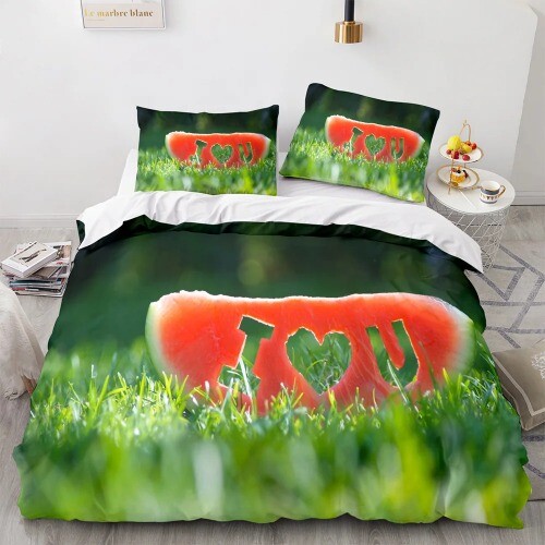 Love Duvet Cover Heart Shaped Bedding Sets Romance Polyester Comforter Cover - Picture 20 of 43