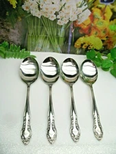 4   Oneida Northland    ROYAL BALLAD   Stainless  Oval Place Soup Spoons   KOREA