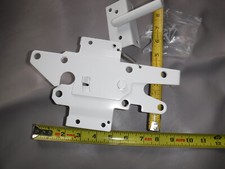Stainless Steel Gate Latch WHITE - for Vinyl, Wood, PVC Fencing Marine Grade