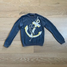 Stella McCartney for GAP Linen Blend Anchor Intarsia Sweater Size Large (10)