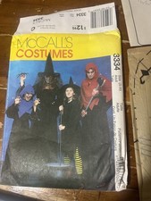 Vtg UNCUT McCall's Adult 3334 Halloween Costume Patterns Size S-XL 