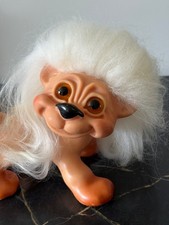 Vintage 1960s Dam Troll Lion Doll 5 x 7 Glass...