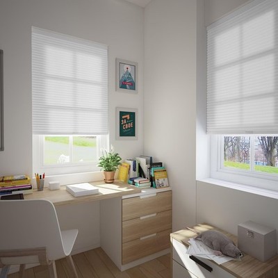Changshade Cordless Light Filtering Cellular Shades 22'' W×64'' H White