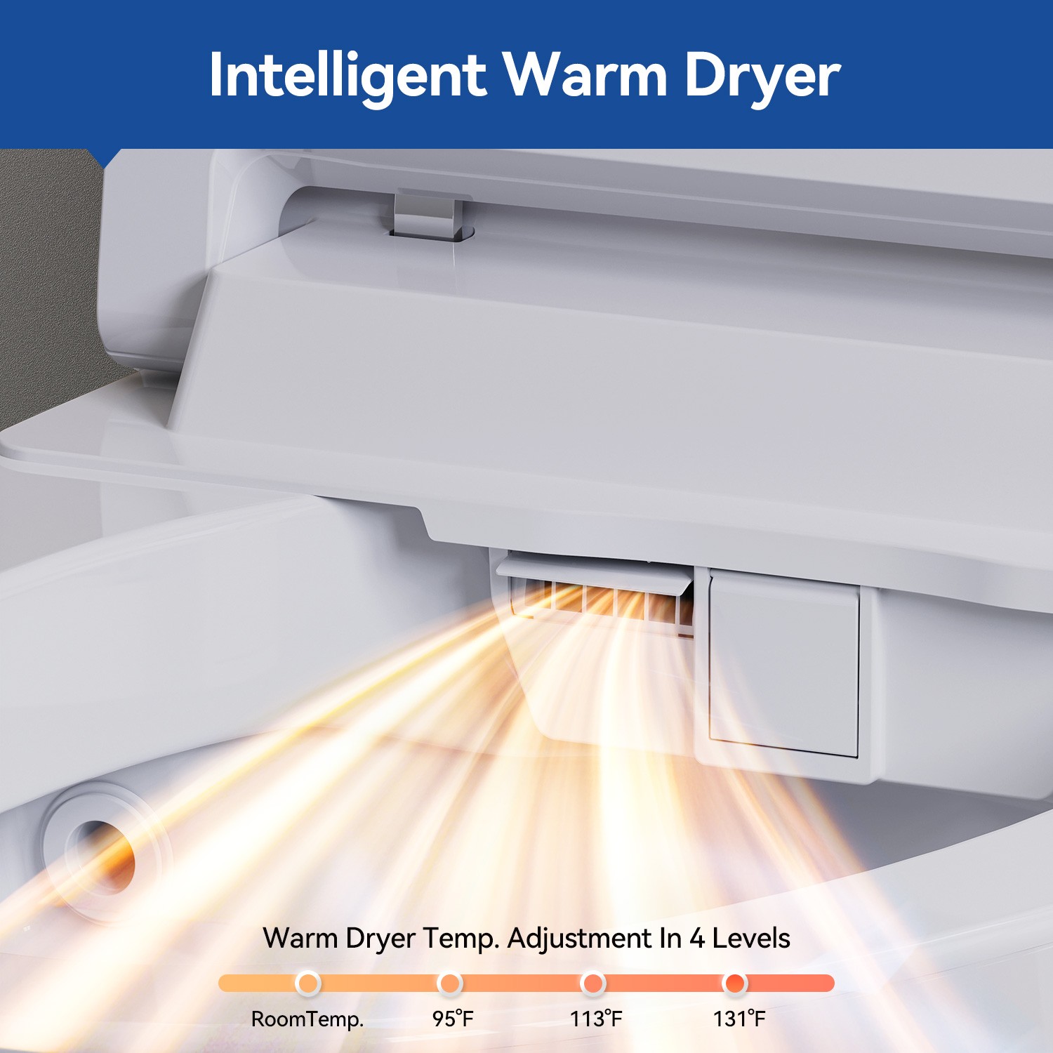 HOROW Smart Toilet Bidet Built-in Water Tank Auto Flush Warm water Dry UV