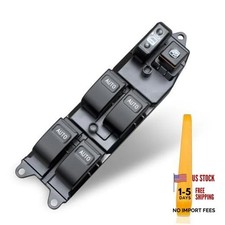 Driver Power Window Switch with 4 Auto-Up/Down Backlit Buttons - Fits 2002