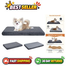 Small Dog  Cat Bed Mat with Waterproof Lining, Reversible  Washable