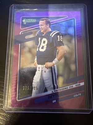 2021 Panini Donruss - Photo Variation Peyton Manning #148 Season Stat Line /500