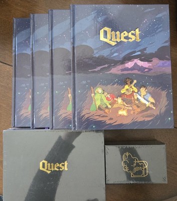The Adventure Guild Quest RPG  4 Game Books + Core Deck + Adventure Deck Insured