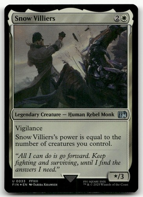 #ad #ad Snow Villiers #33 Foil NM Final Fantasy FIN Magic MTG $2.49