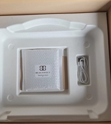 Beautifect  Rose Gold Lighted Makeup Box Gift Box Cosmetic Travel