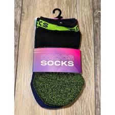 Crocs Kids Low Cut Socks 3 Pack Multicolor Breathable Everyday Wear