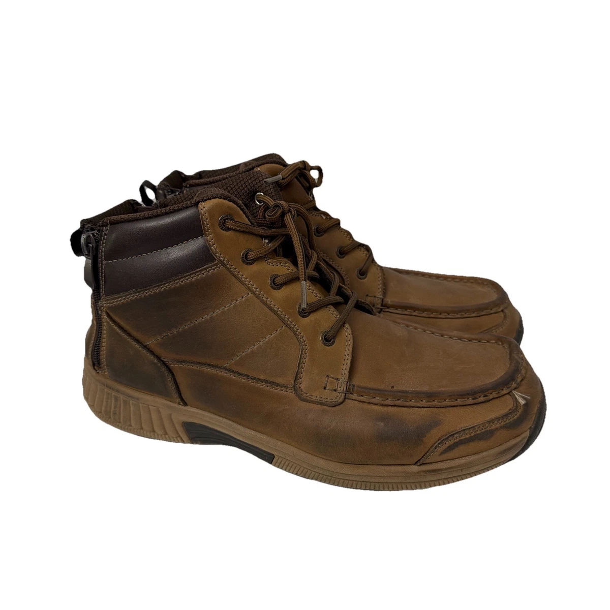 Orthofeet 793 Black Leather‎ Faux Fur Trim Orthopedic Ankle Boots Men 7B EU 37.5 Orthofeet Glacier Gorge - Men main image 3