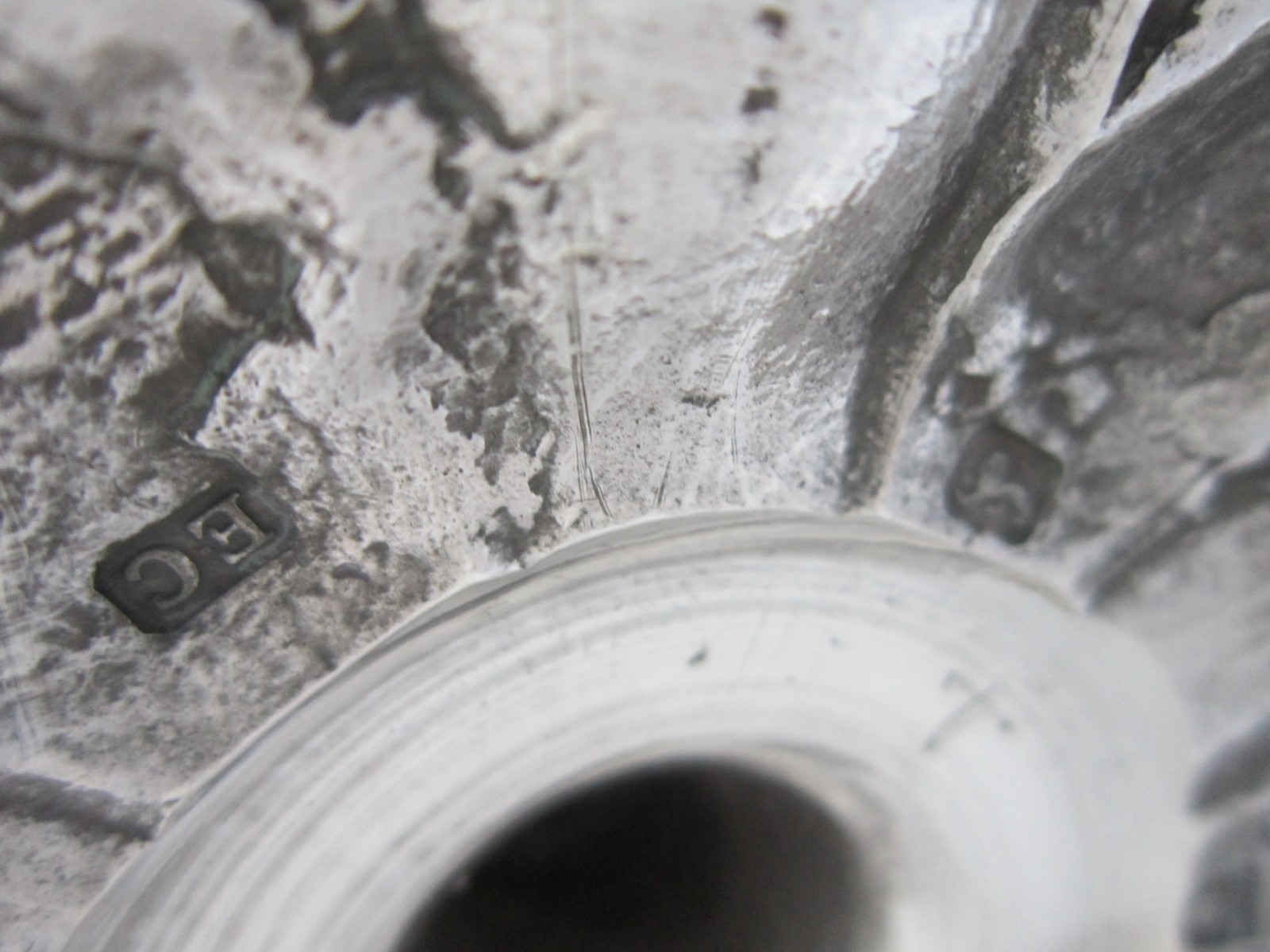 Antique George III Sterling Silver Cast Candlesticks - 1760 by Ebenezer Coker