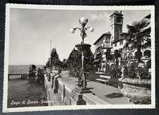 vtg postcard rppc lago di garda fasano italy