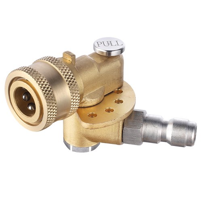 #ad 120 Degree Pivoting Coupler Brass Pressure Washer Adapter 5 Angle Nozzle $30.99