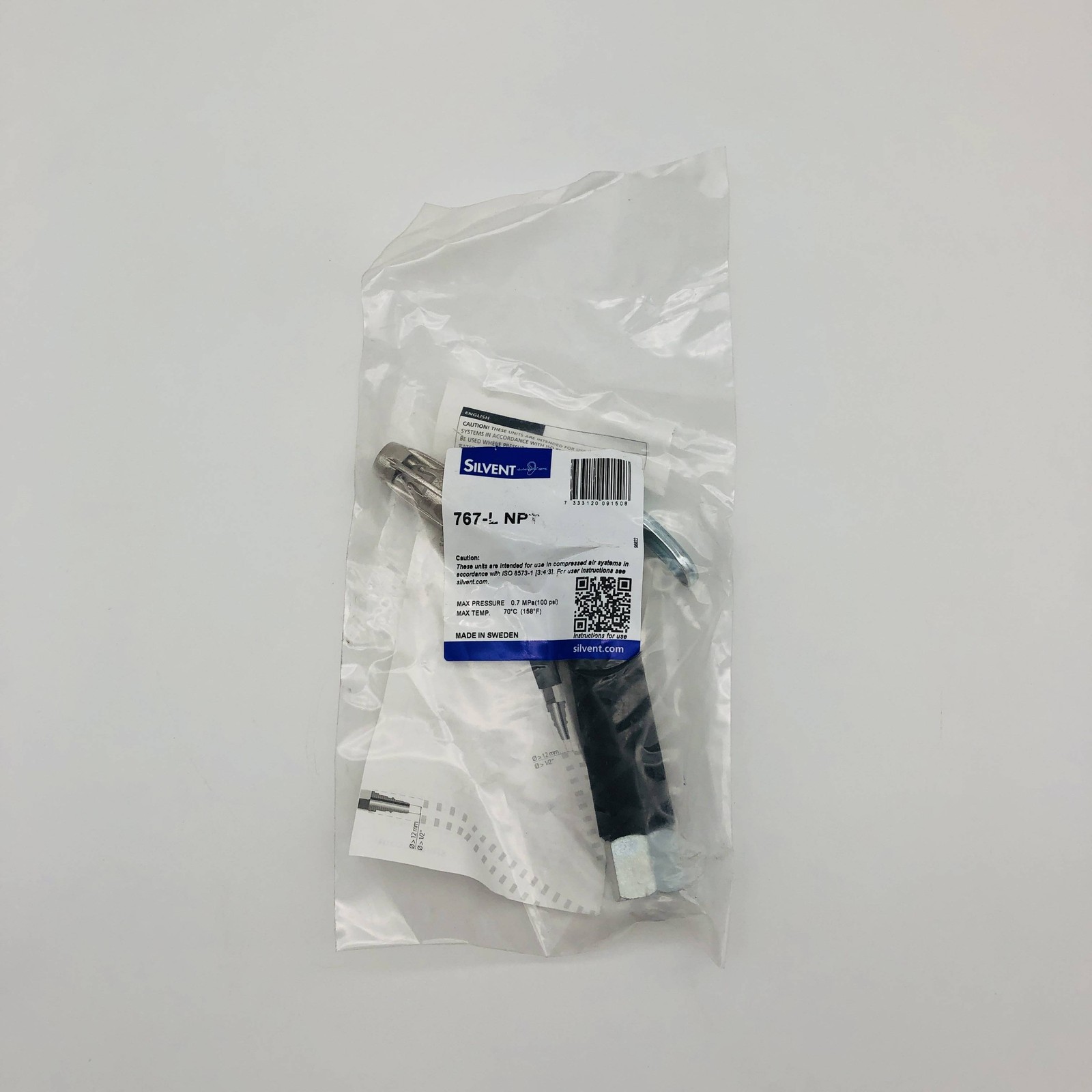 Silvent 767-L Spray Air Blow Gun NPT 1/2" Female High Blowing Power 94 dBA